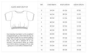 Elastic Waist SS Blue Rib Tee