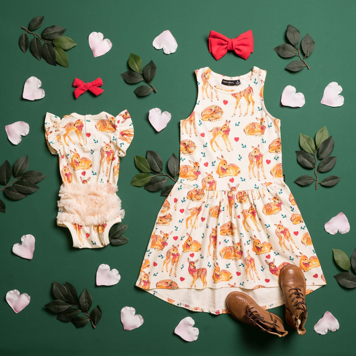 Fawn Frill Sleeve Bodysuit