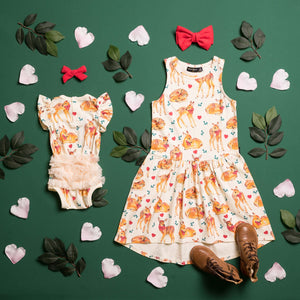 Fawn Frill Sleeve Bodysuit