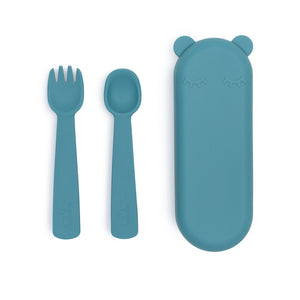 Feedie Fork & Spoon Set (Blue Dusk)