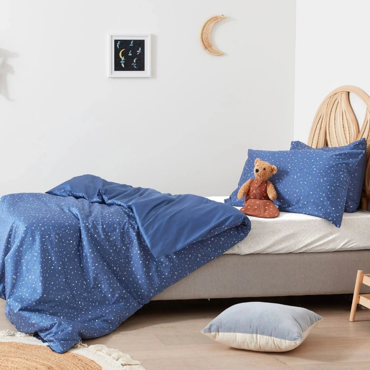 Organic SB Fitted Sheet (Grey Marle)