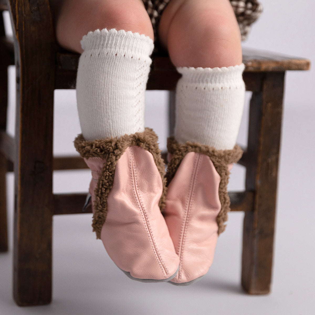 Baby & Toddler Fur Boots (Dusky Pink)