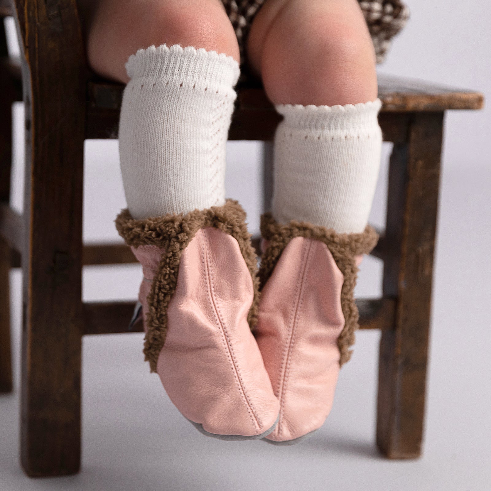 Baby & Toddler Fur Boots (Dusky Pink)