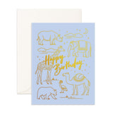 Birthday Animals Greeting Card