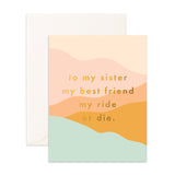 Birthday Sister Dunes Greeting Card