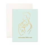 Little One Papa Greeting Card