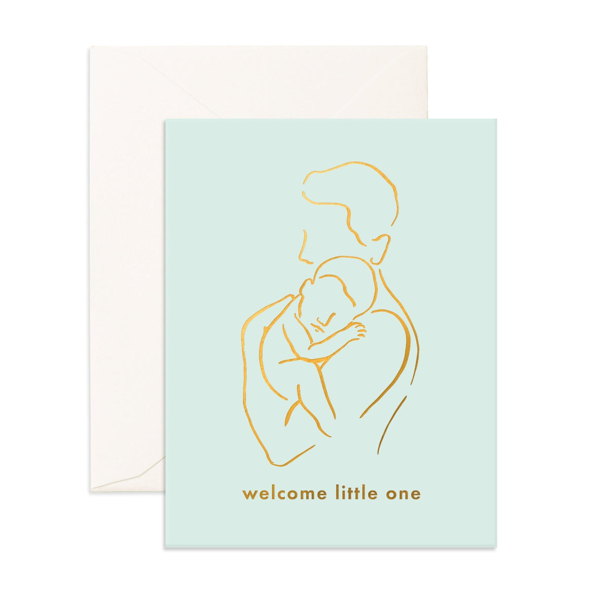 Little One Papa Greeting Card