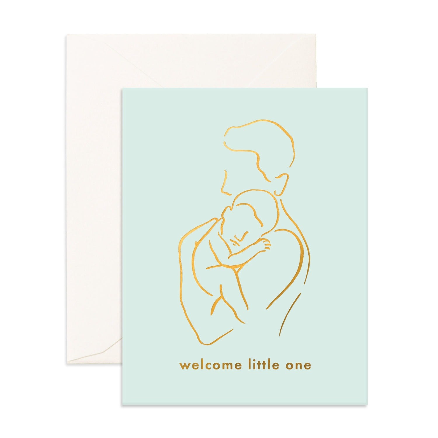 Little One Papa Greeting Card