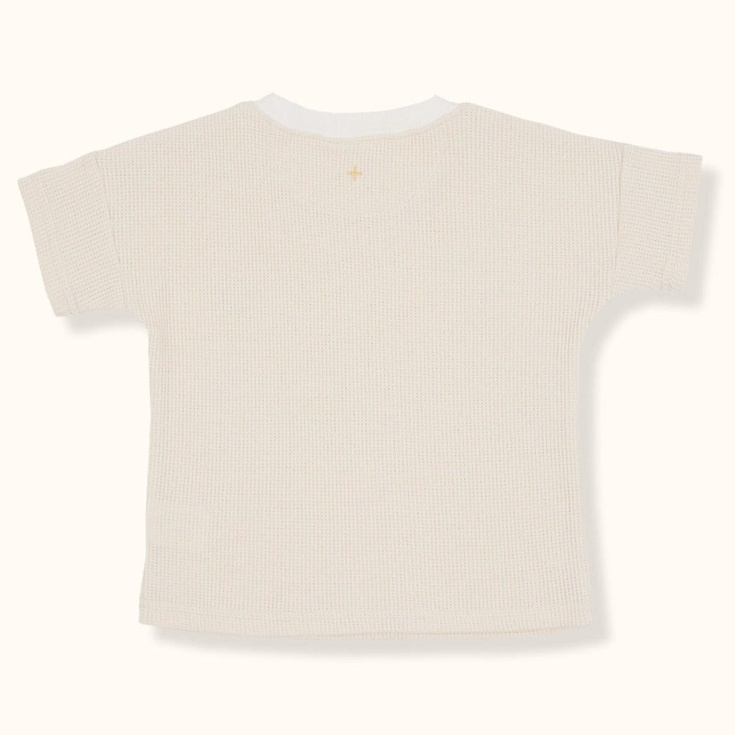 Goldie Waffle Tee (Antique White)