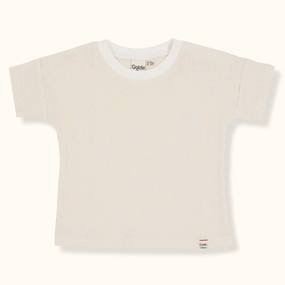Goldie Waffle Tee (Antique White)