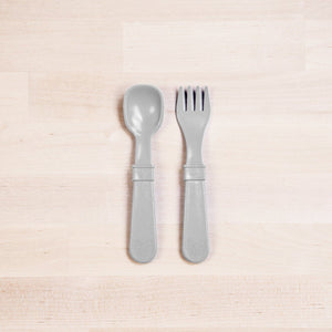 Fork and Spoon (Grey)