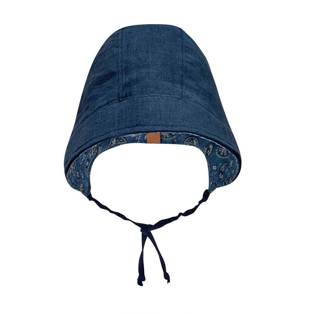 Reversible Sun Bonnet (Paisley/Indigo)