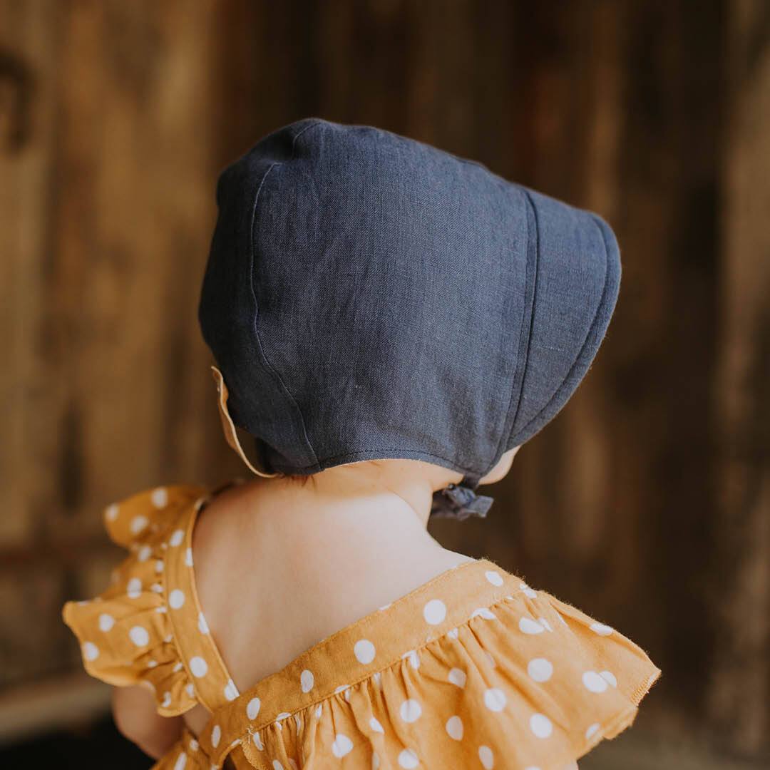 Reversible Sun Bonnet (Paisley/Indigo)