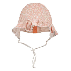 Searcher Reversible Ruffle Bonnet (Freya/Flax)
