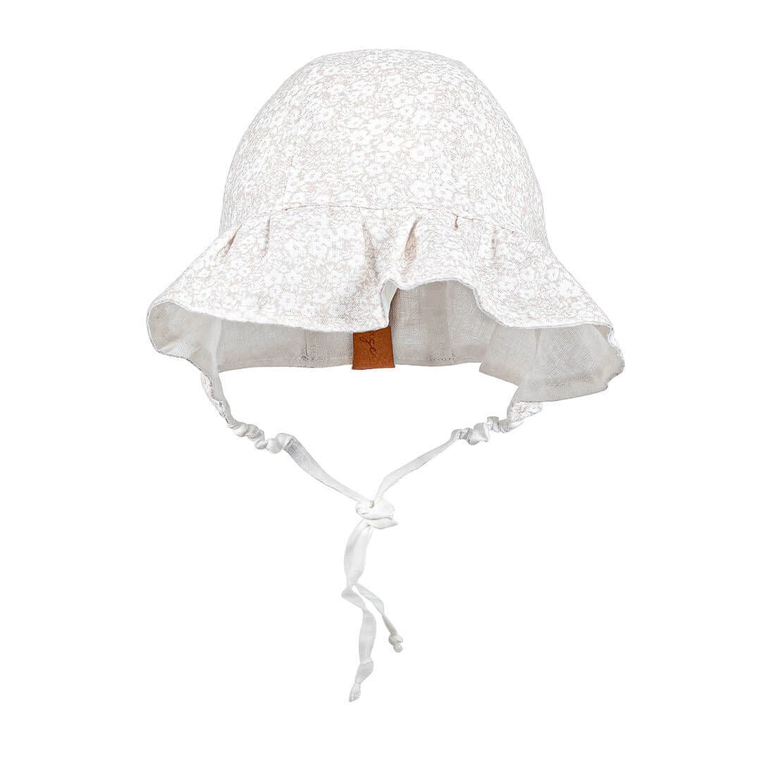 Searcher Reversible Ruffle Bonnet (Freya/Flax)