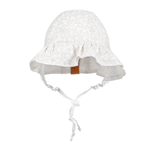 Searcher Reversible Ruffle Bonnet (Freya/Flax)