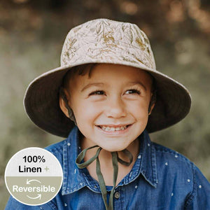 Kids Reversible Sun Hat (Mallee/Olive)
