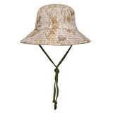 Kids Reversible Sun Hat (Mallee/Olive)