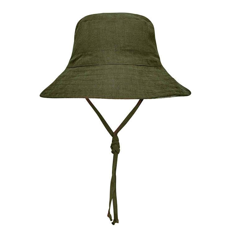 Kids Reversible Sun Hat (Mallee/Olive)