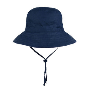 Explorer Kids Reversible Bucket Hat (Shibori/Indigo)
