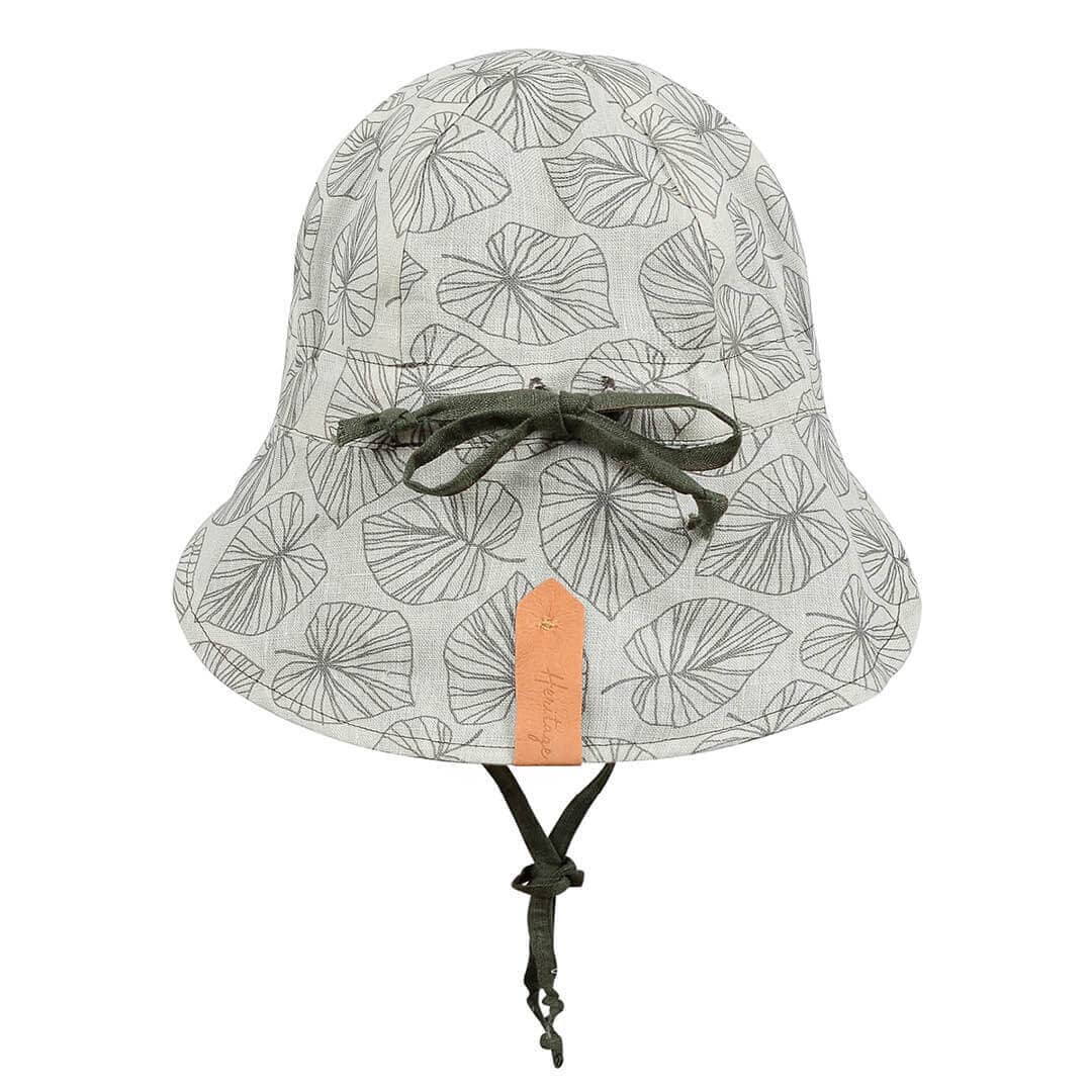 Lounger Baby Reversible Flap Sun Hat (Leaf/Moss)