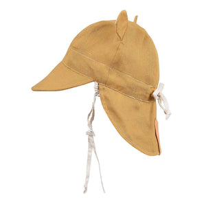 Roamer Baby Reversible Teddy Flap Sun Hat (Maize/Flax)