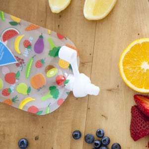 Reusable Food Pouch - Baby & Toddler Kit (Unicorns)