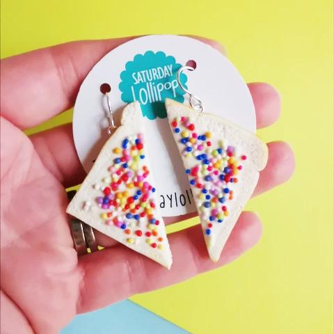 Fairy Bread Dangley Earrings