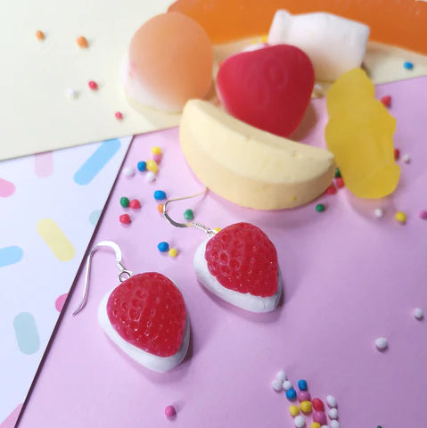 Strawberries & Cream Dangley Earrings