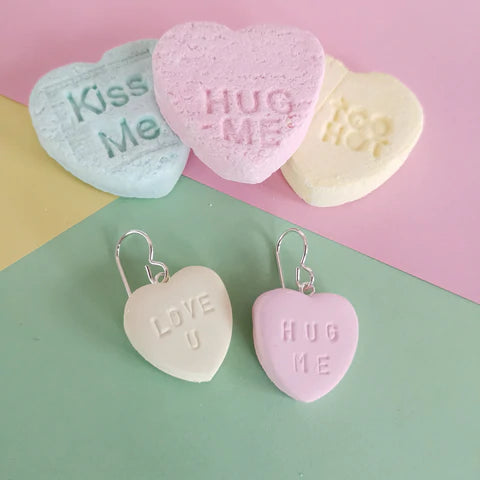 Heart Lolly Dangley Earrings