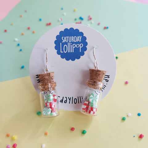 Christmas Mints Lolly Jar Dangles