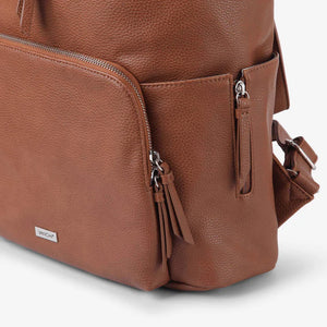The Frankie Everyday Backpack - Vegan (Pebbled Tan)