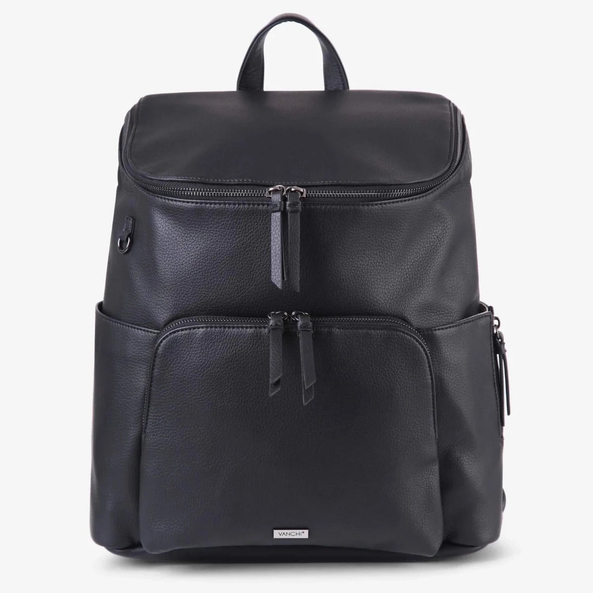 The Frankie Everyday Backpack - Vegan (Black/Gunmetal)