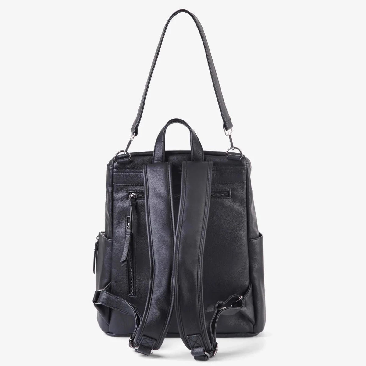 The Frankie Everyday Backpack - Vegan (Black/Gunmetal)
