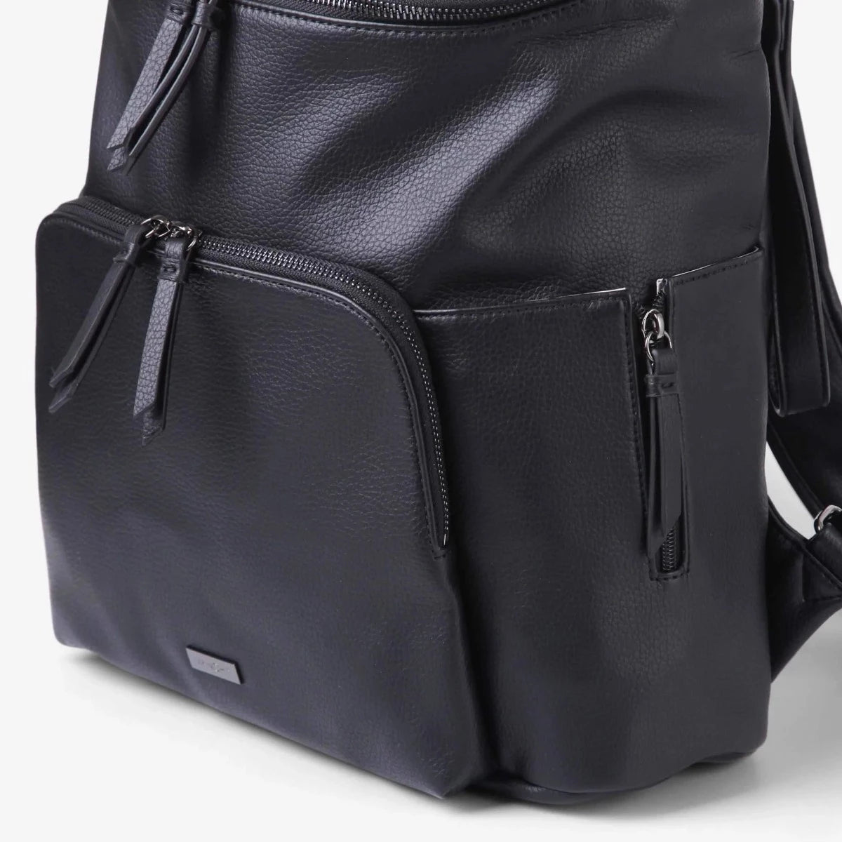 The Frankie Everyday Backpack - Vegan (Black/Gunmetal)