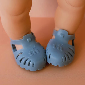 Tiny Tootsies Doll Jelly Sandal (Blue)