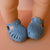 Tiny Tootsies Doll Jelly Sandal (Blue)