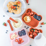 Feedie Fork & Spoon Set (Dusty Rose)