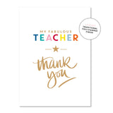Teacher Thankyou Greeting Card