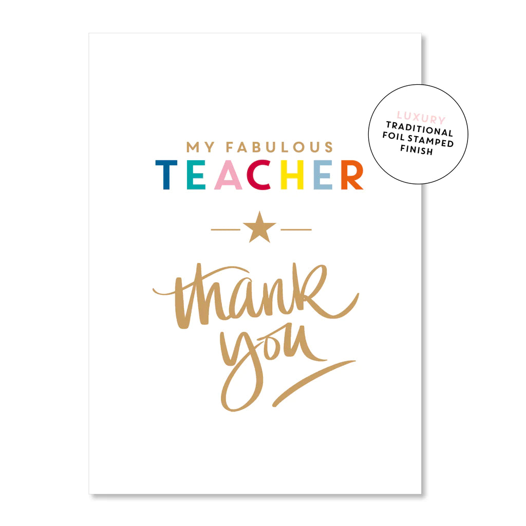 Teacher Thankyou Greeting Card