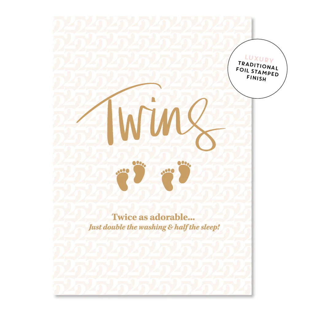 Twins Greeting Card