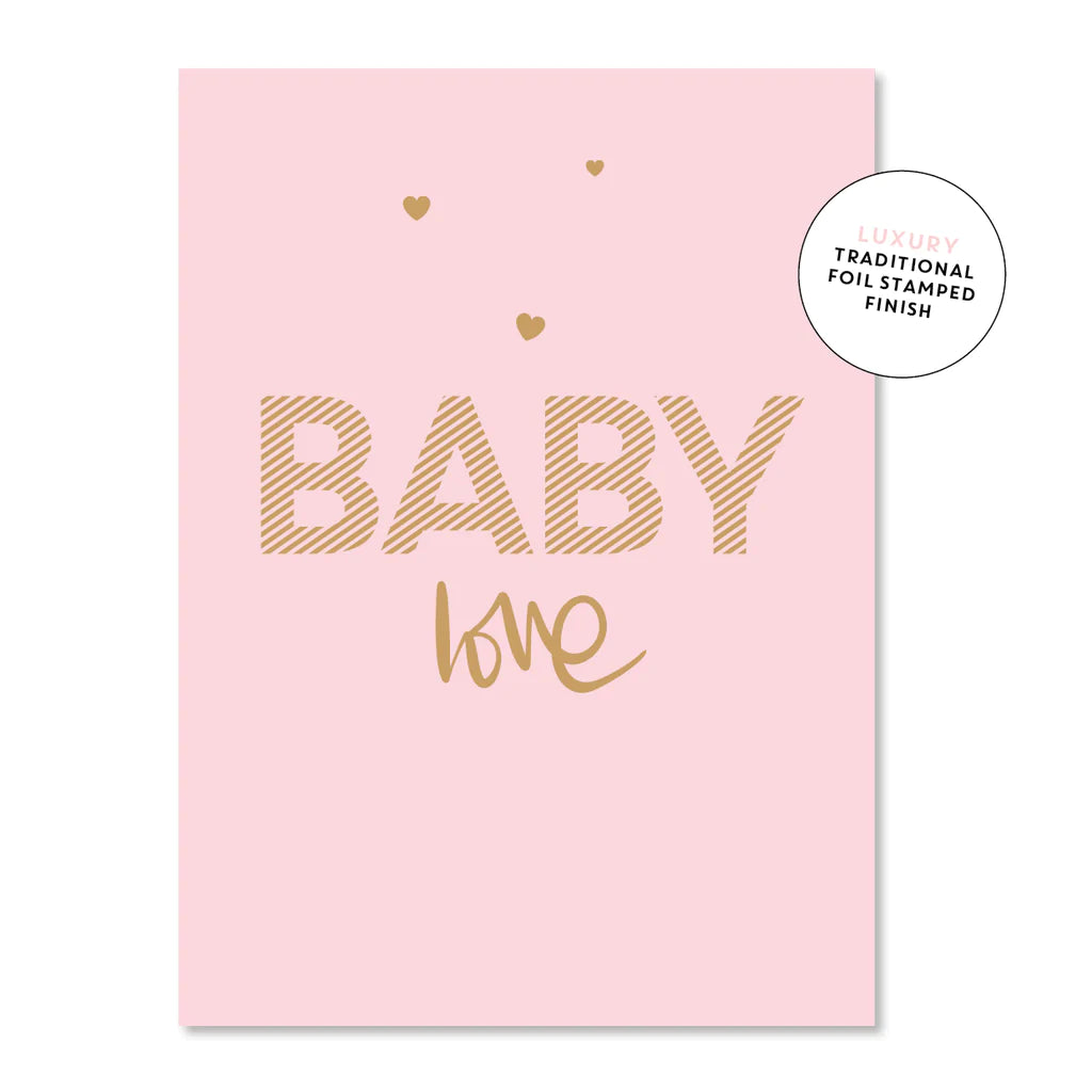 Baby Love Greeting Card (Girl)