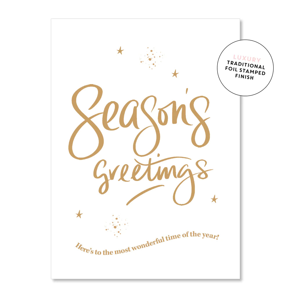Seasons Greetings Xmas Card