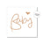 Baby Script Classic Small Greeting Card
