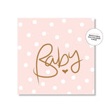 Polkadot Pink Small Greeting Card