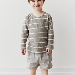Nolan Linen Shorts - Fog