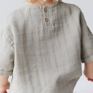 Cotton Muslin Rowan Top - Twig
