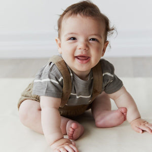 Cotton Muslin Noel Suspender Bloomer - Oak