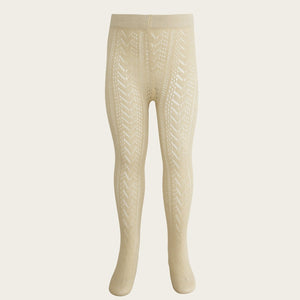 Cable Weave Tights (Sandstone)