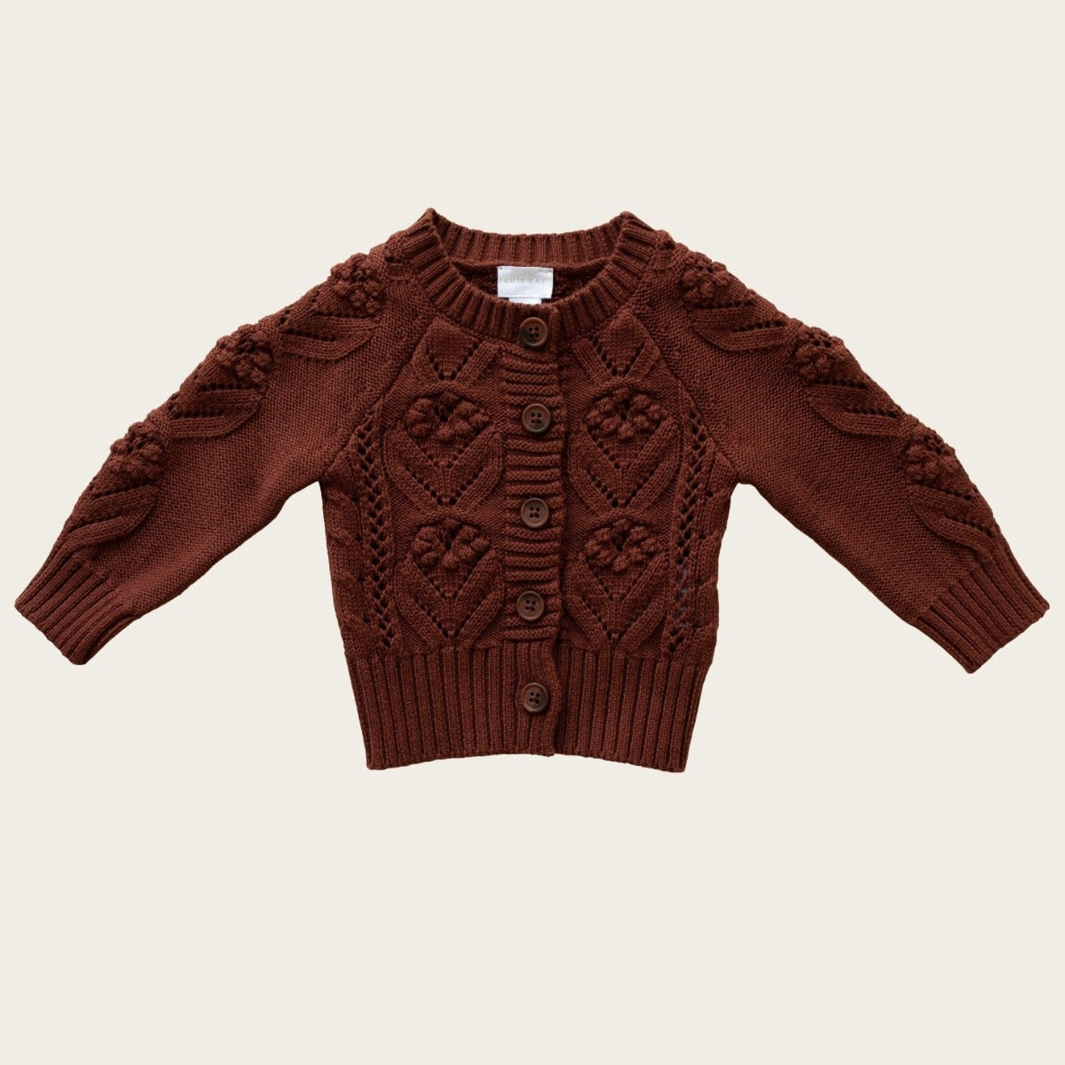 Sophie Knit Cardigan (Cherry Mahogany)